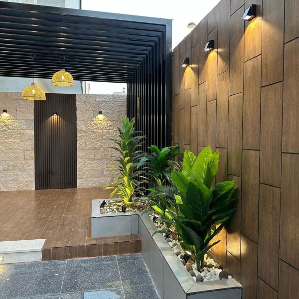 تصميمات خاصة لأحواض الزرع مع الخضرة